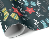 クリスマスソックス包装紙 ラッピングペーパー (ロールコーナー)