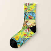 クリスマスソックス夏ビーチサンタ ソックス (左外側)