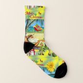 クリスマスソックス夏ビーチサンタ ソックス (右外側)