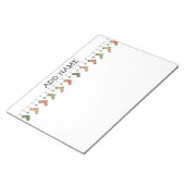 クリスマスソックス季節のストッキングガーランド文字 ノートパッド (アングル)