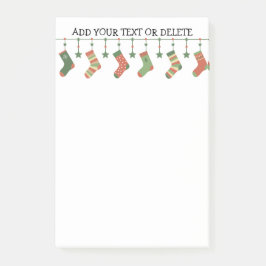 クリスマスソックス季節のストッキングガーランド文字 ポストイット