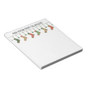 クリスマスソックス季節のストッキングガーランド文字na ノートパッド (アングル)