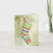 クリスマスソックス カード (正面)