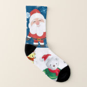 クリスマスソックス、サンタテディベア ソックス (右外側)