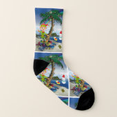 クリスマスソックス、ビーチバムサンタ ソックス (右外側)