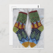 クリスマスソックス ポストカード (正面/裏面)