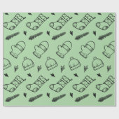 クリスマスソックス ラッピングペーパー (フラット)