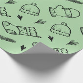 クリスマスソックス ラッピングペーパー (角)