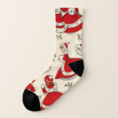 クリスマスソックス、ヴィンテージ ソックス (左外側)