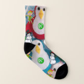 クリスマスソックス、雪だるまペンギン ソックス (右外側)