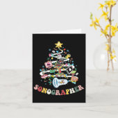 クリスマスソノグラフ超音波技術者のクリスマス カード (黄色い花)