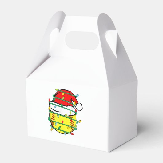 クリスマスソフトボール フェイバーボックス (正面サイド)