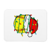 クリスマスソフトボール マグネット (横)