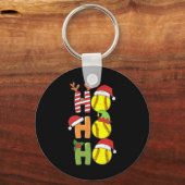 クリスマスソフトボールHo Ho SoftballクリスマスSport Me キーホルダー (正面)
