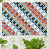 クリスマスソルジャークリスマスキッチンタオル キッチンタオル (折り畳み)