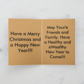 クリスマスソルジャーグリーティングカード シーズンカード (内部)