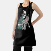 クリスマスソルタ怖いソルタメリースおもしろいスケルトン エプロン (インサイチュ)