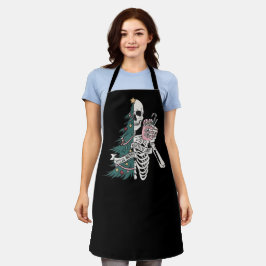 クリスマスソルタ怖いソルタメリースおもしろいスケルトン エプロン