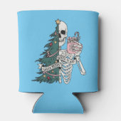 クリスマスソルタ怖いソルタメリースおもしろいスケルトン 缶クーラー (裏面)