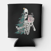 クリスマスソルタ怖いソルタメリースおもしろいスケルトン 缶クーラー (正面)