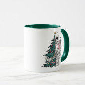 クリスマスソルタ怖いソルタメリースケルトンツリー マグカップ (正面右)