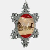 クリスマスソレイライドオーナメント スノーフレークピューターオーナメント (左)