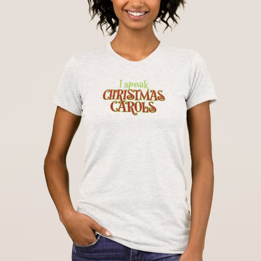 クリスマスソングなら誰にも負けない Tシャツ (正面)