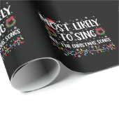 クリスマスソングの家族全員を歌う可能性が最も高い ラッピングペーパー (ロールコーナー)