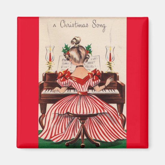 クリスマスソングの磁石 マグネット (正面)