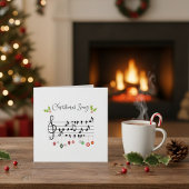 クリスマスソングの鳥が歌う 招待状