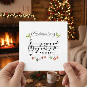 クリスマスソングの鳥が歌う 招待状