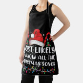 クリスマスソングを全て知っている可能性が高い エプロン (インサイチュ)