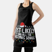 クリスマスソングを全部歌う可能性が最も高い エプロン (インサイチュ)
