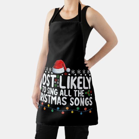 クリスマスソングを全部歌う可能性が最も高い エプロン (インサイチュ)