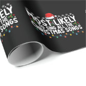 クリスマスソングを全部歌う可能性が最も高い ラッピングペーパー (ロールコーナー)