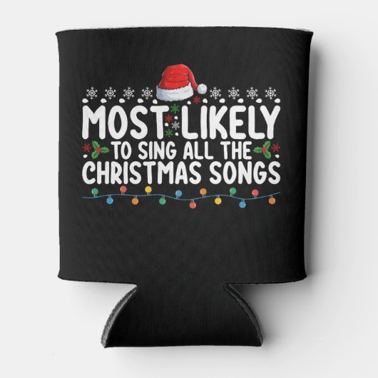 クリスマスソングを全部歌う可能性が最も高い 缶クーラー (正面)