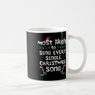 クリスマスソングを歌いそうな家族 Xmas ファミリー コーヒーマグカップ