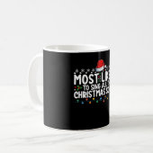 クリスマスソングを歌い尽くす確率No.1 コーヒーマグカップ (正面左)