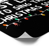 クリスマスソングを歌う可能性が最も高い クリスマス ポスター (角)
