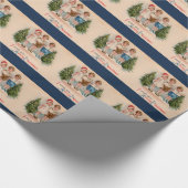 クリスマスソングを歌う子供たち メリークリスマス ラッピングペーパー (角)