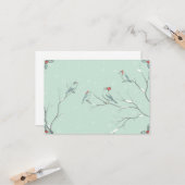 クリスマスソングを歌う カード (正面/裏面インサイチュ)