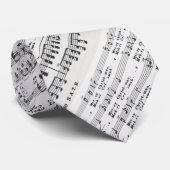 クリスマスソングシート音楽 ネクタイ (ロール)