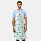 クリスマスソングズホリデーエプロン エプロン (着用した状態)