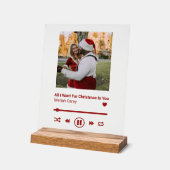 クリスマスソングプラークカップル記念 アクリルサイン (傾斜)