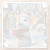クリスマスソングマウス ガラスコースター (裏面)