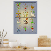 クリスマスソング日の12のポスター ポスター (キッチン)