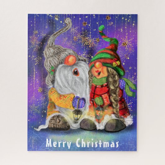 クリスマスソング格言ファミリーパズルギフト ジグソーパズル (縦)