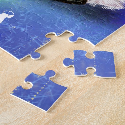 クリスマスソング格言ファミリーパズルギフト ジグソーパズル (側面)