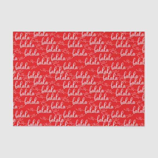 クリスマスソング赤 薄葉紙 (正面)