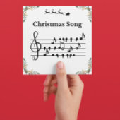 クリスマスソング サンタ セラミック オーナメント シーズンカード